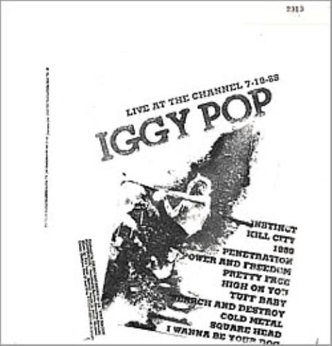 Iggy Pop Live At The Channel vinyl LP album (LP record) US IGGLPLI48456
