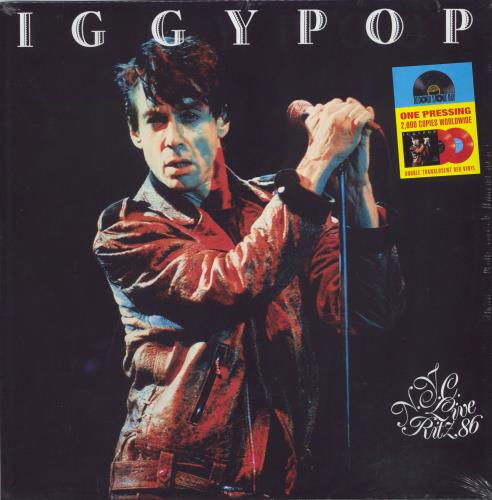 Iggy Pop Live At The Ritz '86 New York - Red Vinyl - Sealed 2-LP vinyl record set (Double LP Album) French IGG2LLI809447