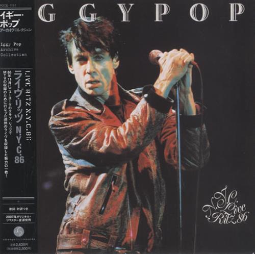 Iggy Pop Live At The Ritz NYC 1986 CD album (CDLP) Japanese IGGCDLI398785