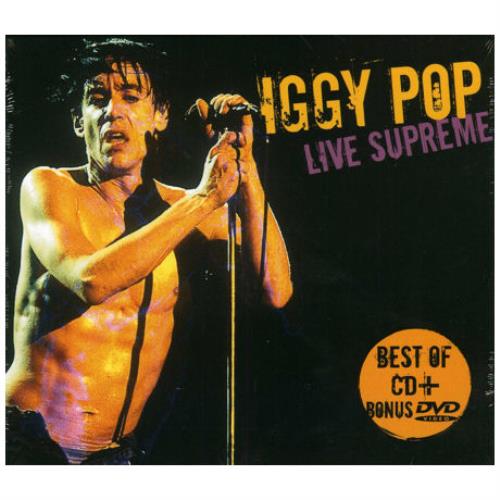 Iggy Pop Live Supreme 2-disc CD/DVD set French IGG2DLI397284