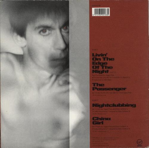 Iggy Pop Livin' On The Edge Of The Night - Limited Edition 12" vinyl single (12 inch record / Maxi-single) UK IGG12LI26343