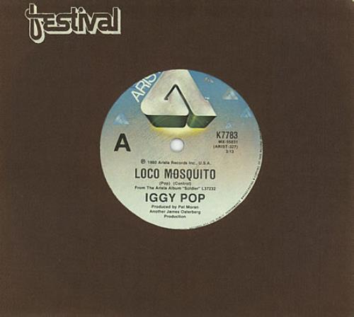 Iggy Pop Loco Mosquito 7" vinyl single (7 inch record / 45) Australian IGG07LO389448