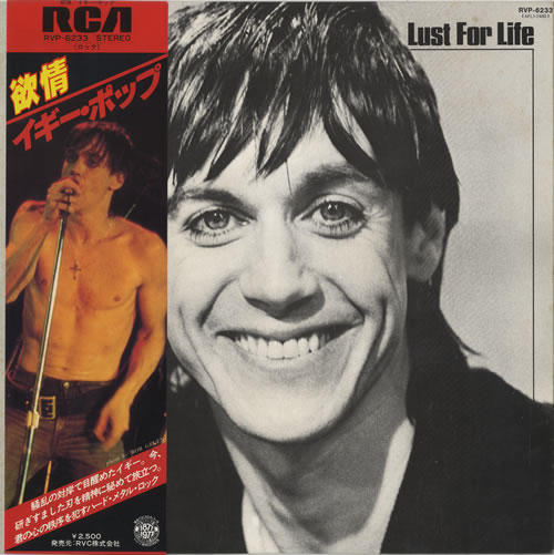 Iggy Pop Lust For Life + Obi vinyl LP album (LP record) Japanese IGGLPLU455438