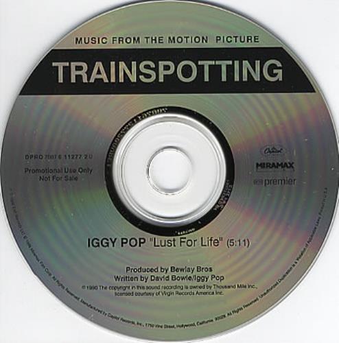 Iggy Pop Lust For Life CD single (CD5 / 5") US IGGC5LU71674