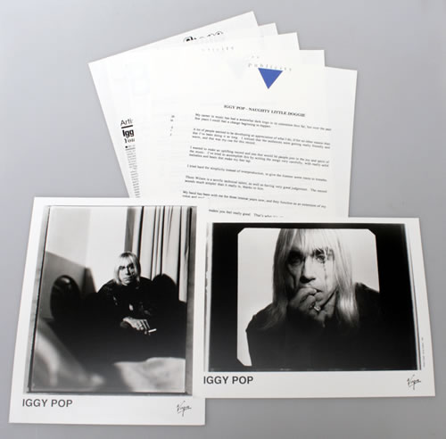 Iggy Pop Naughty Little Doggie media press pack US IGGPPNA73182
