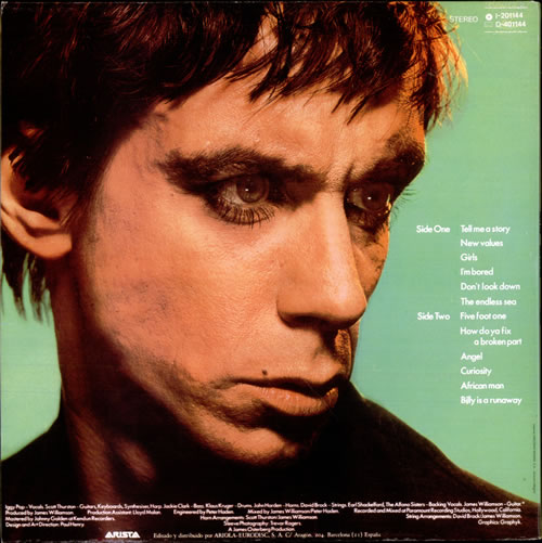 Iggy Pop New Values - Nuevos Valores vinyl LP album (LP record) Spanish IGGLPNE518637