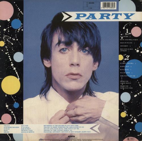 Iggy Pop Party vinyl LP album (LP record) German IGGLPPA526670