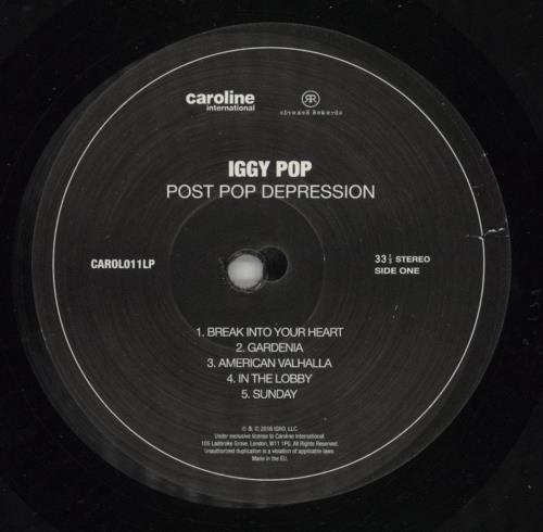 Iggy Pop Post Pop Depression - 180gm vinyl LP album (LP record) UK IGGLPPO865840