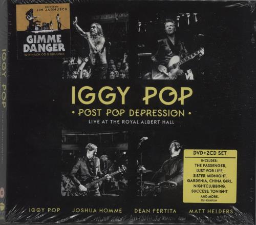Iggy Pop Post Pop Depression: Live At The Royal Albert Hall 3-disc CD/DVD Set UK IGG3DPO664939