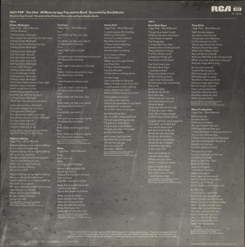 Iggy Pop The Idiot - 1st - wos vinyl LP album (LP record) UK IGGLPTH773859