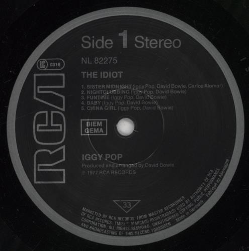 Iggy Pop The Idiot - barcode sleeve - Shrink vinyl LP album (LP record) German IGGLPTH859359