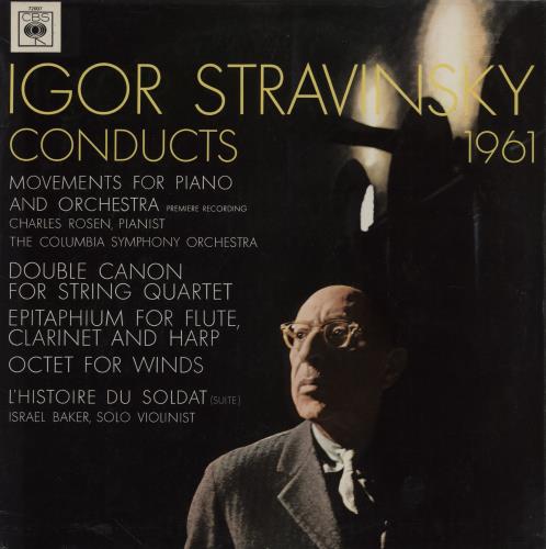 Igor Stravinsky Conducts, 1961 vinyl LP album (LP record) UK S0ULPCO759202