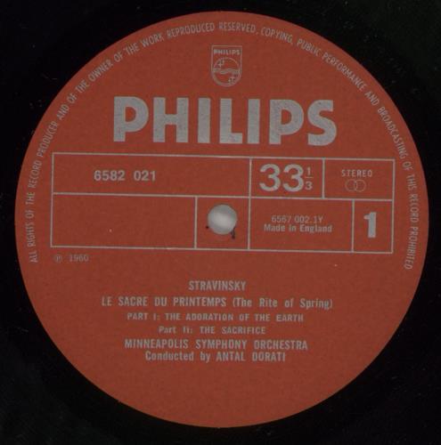 Igor Stravinsky Le Sacre Du Printemps  Petrouchka vinyl LP album (LP record) UK S0ULPLE875218