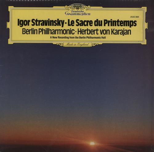 Igor Stravinsky Le Sacre Du Printemps vinyl LP album (LP record) German S0ULPLE694461