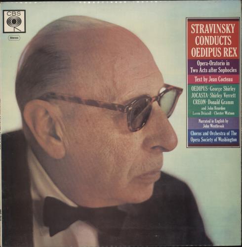 Igor Stravinsky Oedipus Rex vinyl LP album (LP record) UK S0ULPOE879987