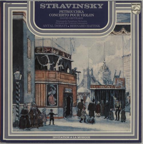 Igor Stravinsky Petrouchka / Concerto Pour Violon vinyl LP album (LP record) French S0ULPPE674656
