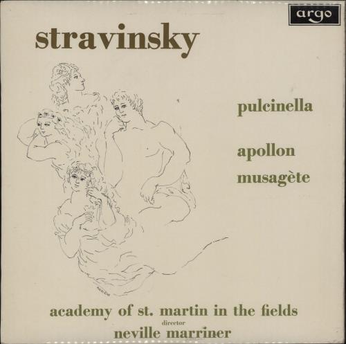 Igor Stravinsky Pulcinella / Apollon Musagete vinyl LP album (LP record) UK S0ULPPU764510