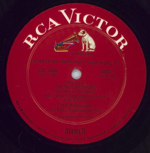 Igor Stravinsky The Rite Of Spring vinyl LP album (LP record) US S0ULPTH829652