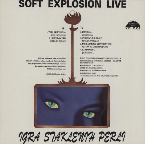 Igra Staklenih Perli Soft Explosion Live vinyl LP album (LP record) German 2W4LPSO760447