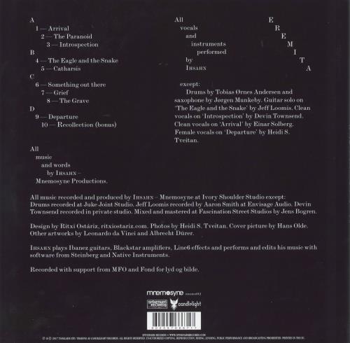 Ihsahn Eremita - White - Reissue 2-LP vinyl record set (Double LP Album) UK 4L42LER817150