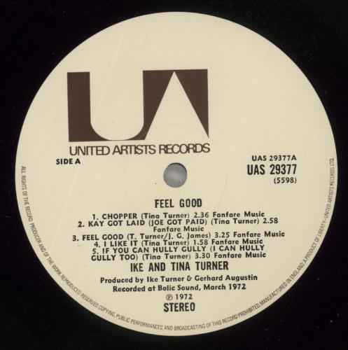 Ike & Tina Turner Feel Good - EX vinyl LP album (LP record) UK I&TLPFE882084