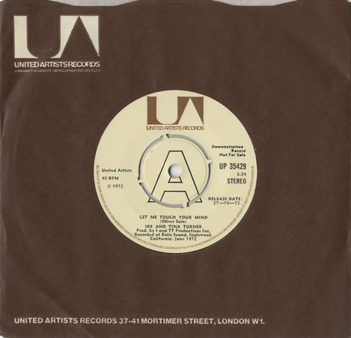 Ike & Tina Turner Let Me Touch Your Mind 7" vinyl single (7 inch record / 45) UK I&T07LE474539