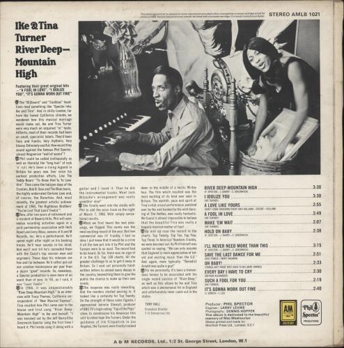 Ike & Tina Turner River Deep - Mountain High vinyl LP album (LP record) UK I&TLPRI303571