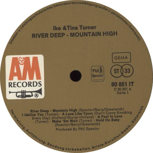 Ike & Tina Turner River Deep - Mountain High vinyl LP album (LP record) German I&TLPRI718769