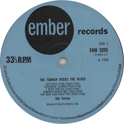 Ike Turner Rocks The Blues vinyl LP album (LP record) UK I-KLPRO751117