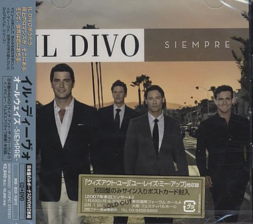 Il Divo Siempre 2-disc CD/DVD set Japanese IDI2DSI377613