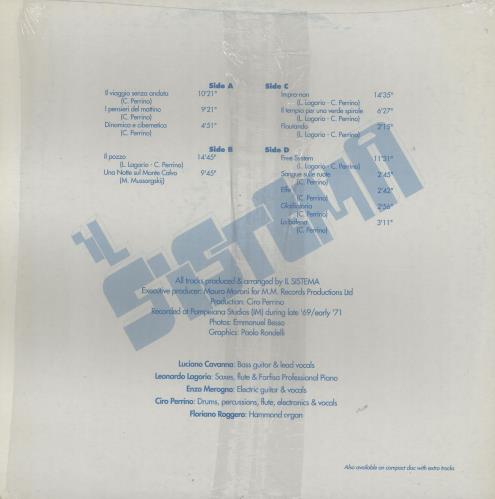 Il Sistema Il Viaggio Senza Andata 2-LP vinyl record set (Double LP Album) Italian 2OK2LIL760388
