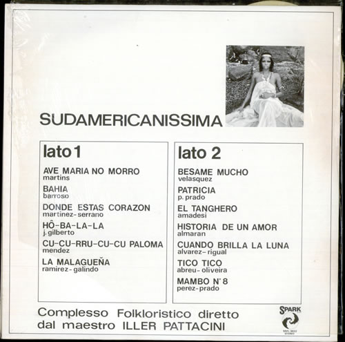 Iller Pattacini Sudamericanissima vinyl LP album (LP record) Italian IL4LPSU517635