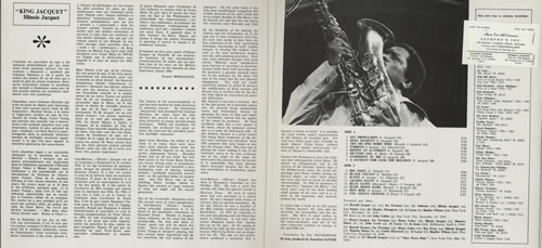 Illinois Jacquet King Jacquet - Autographed + Business Card vinyl LP album (LP record) French IJQLPKI584750