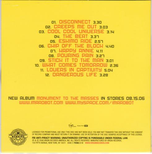 IMA Robot Monument To The Masses - Advance Promotional CD CD album (CDLP) US I/RCDMO373805