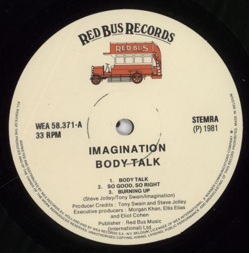 Imagination Body Talk vinyl LP album (LP record) Belgian IMALPBO892658