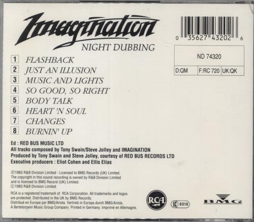 Imagination Night Dubbing CD album (CDLP) UK IMACDNI794008