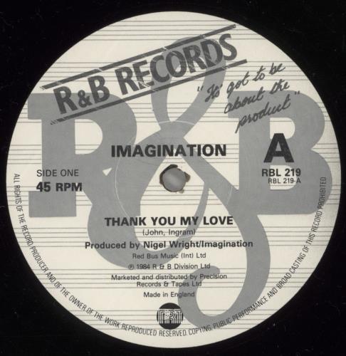 Imagination Thank You My Love 12" vinyl single (12 inch record / Maxi-single) UK IMA12TH192732
