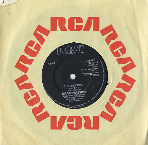 Imagination The Last Time 7" vinyl single (7 inch record / 45) UK IMA07TH624106