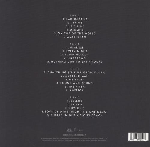 Imagine Dragons Night Visions: 10th Anniversary Expanded Edition 2-LP vinyl record set (Double LP Album) US IMF2LNI854448