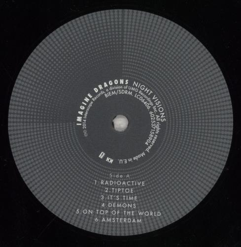 Imagine Dragons Night Visions vinyl LP album (LP record) UK IMFLPNI856498