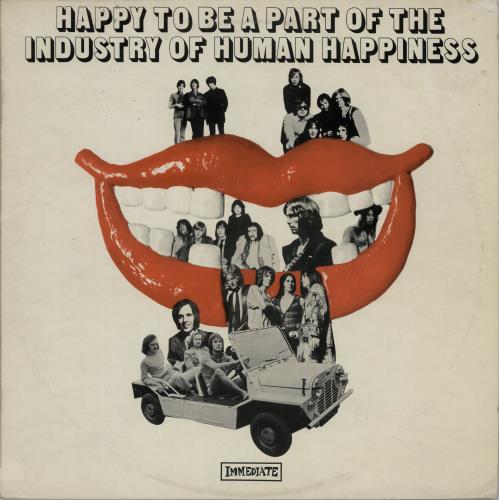 Immediate Label Happy To Be A Part Of The Industry Of Human Happiness - EX vinyl LP album (LP record) UK MMTLPHA650603