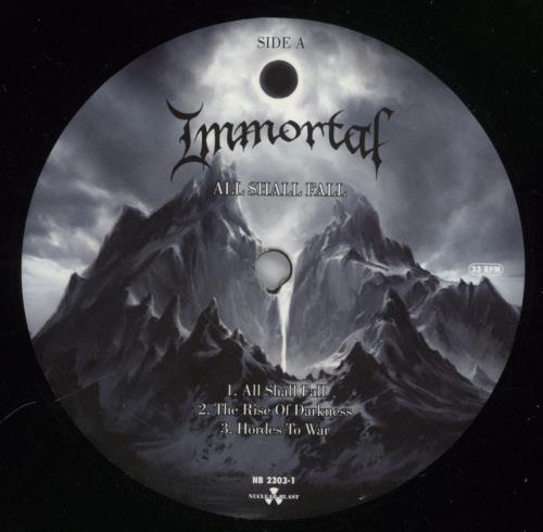 Immortal All Shall Fall vinyl LP album (LP record) German IW2LPAL891089