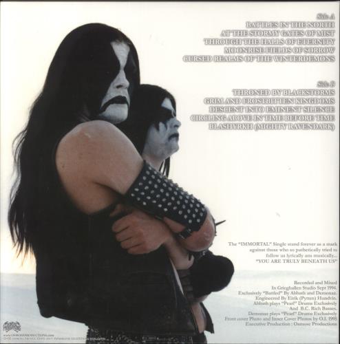 Immortal Battles In The North - White/Black Marble vinyl LP album (LP record) French IW2LPBA815151