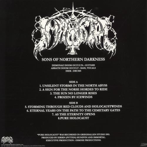 Immortal Pure Holocaust - 180g Clear / Black Marble Vinyl vinyl LP album (LP record) French IW2LPPU868105