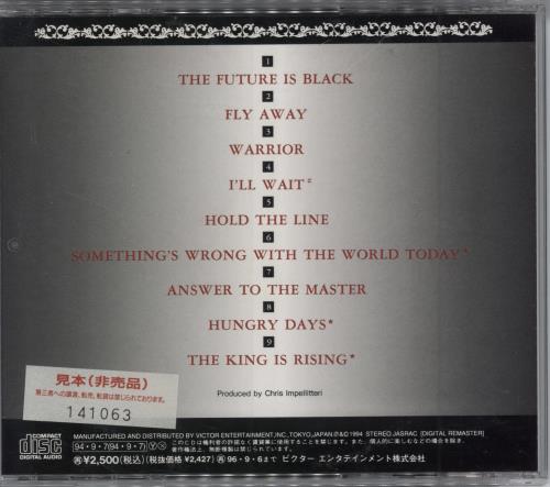 Impellitteri Answer To The Master CD album (CDLP) Japanese IM6CDAN783854