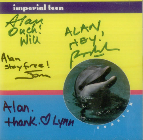 Imperial Teen Seasick - Fully Autographed CD album (CDLP) US IMTCDSE469426