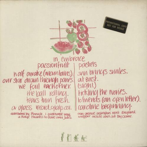 In Embrace Passionfruit Pastels vinyl LP album (LP record) UK EPBLPPA885451