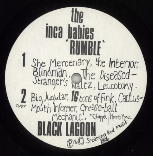 Inca Babies Rumble vinyl LP album (LP record) UK IOCLPRU864174