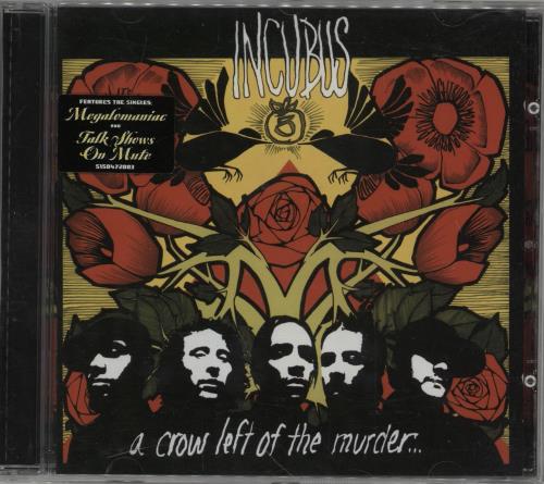 Incubus A Crow Left Of Murder CD album (CDLP) UK IUUCDAC276106