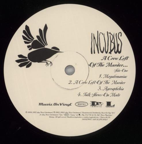Incubus A Crow Left Of The Murder... - 180 Gram 2-LP vinyl record set (Double LP Album) UK IUU2LAC863950
